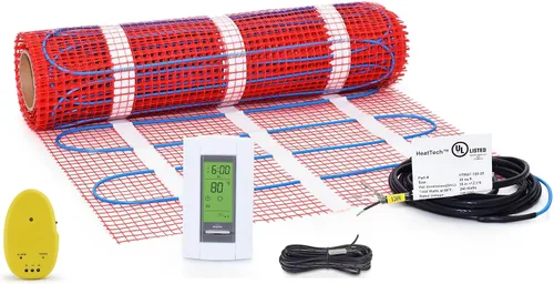 Vista 10 de tapete eléctrico de calefacción, mosaico radiante 120 V