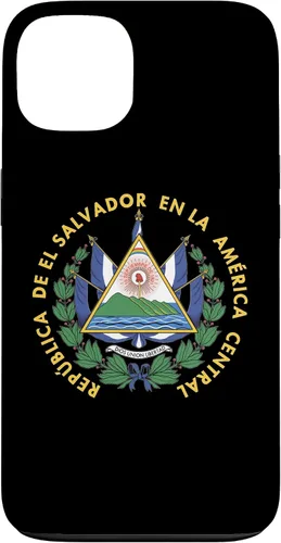 Vista 7 de Funda para iPhone 13 Pro Max con emblema nacional de escudo de armas de El Salvador