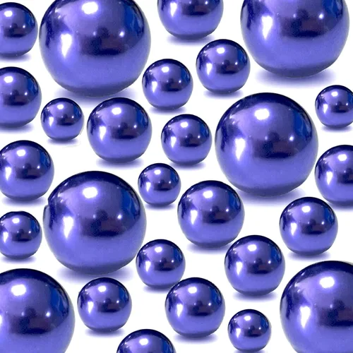 Vista 11 de 120 piezas de perlas flotantes sin agujero para jarrones, perlas negras flotantes para jarrones, rellenos de perlas flotantes, velas artificiales