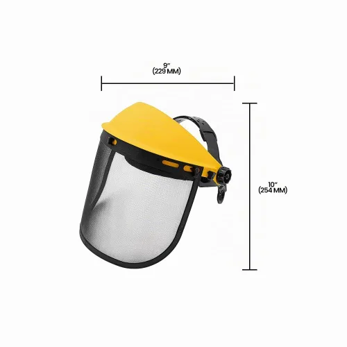 Vista 4 de Protector facial Zenport con visera de malla ajustable