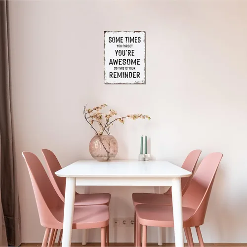 Vista 5 de Decoración de pared inspiradora, a veces te olvidas de tus impresionantes regalos, regalo de despedida para compañeros de trabajo, regalo