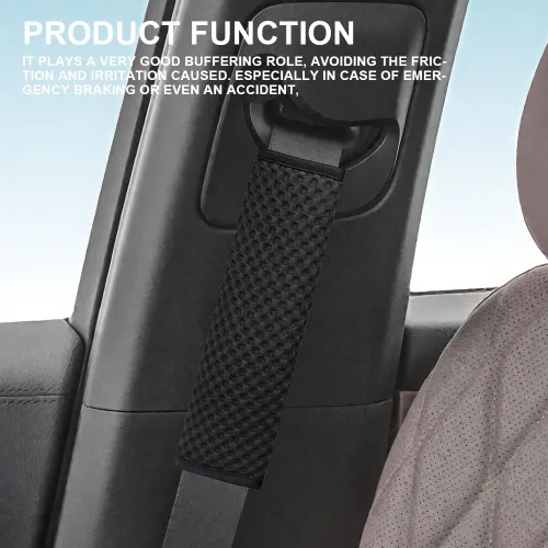 Vista 5 de 2 fundas para cinturón de seguridad de automóvil, almohadillas suaves para cinturón de seguridad, fundas para el cuello, protector de correa