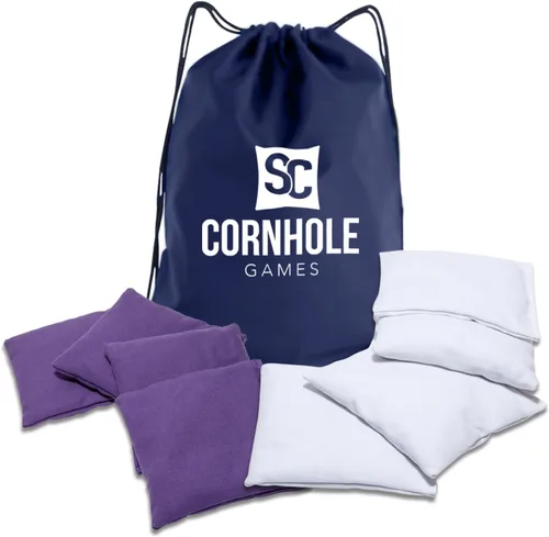 Vista 35 de Bolsas de cornhole resistentes al clima (juego de 8) - Tamaño/peso profesional de regulación (16 oz) - Uso en tableros de cornhole profesionales