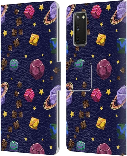 Vista 252 de Head Case Designs Officially Licensed Carla Morrow Colorful Space Dice Patterns Leather Wallet Case Compatible with Samsung Galaxy A07 4G