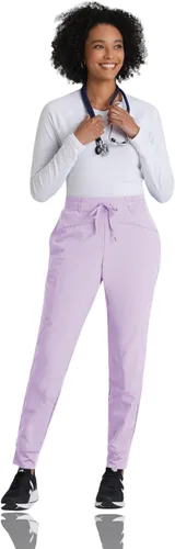 Vista 4 de Barco One Pantalón deportivo, pantalón quirúrgico de altura media, con tejido elástico de 4 vías y 3 bolsillos, para mujer