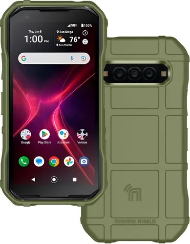 Vista 11 de Serie de operaciones especiales para Kyocera DuraForce Pro 3 - Negro Escudo resistente, cubierta flexible de TPU, antihuellas, textura mate