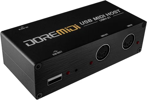 Vista 8 de MIDI Thru 6 Box USB MIDI Interfaz 1 en 6 salidas con cable Transmisión con Optoacoplador de alta velocidad MIDI Splitter, Plug-and-play
