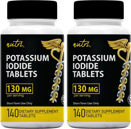 Vista 7 de Tabletas de radiación de yoduro de potasio de 130 mg - (60 tabletas) EXP 10/2032 - Ki Pills Tablets de yodo de potasio para radiación - Píldoras