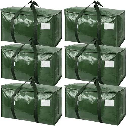 Vista 29 de TICONN Paquete de 2 bolsas de mudanza extra grandes resistentes con cremalleras y asas de transporte, bolsas de almacenamiento duraderas