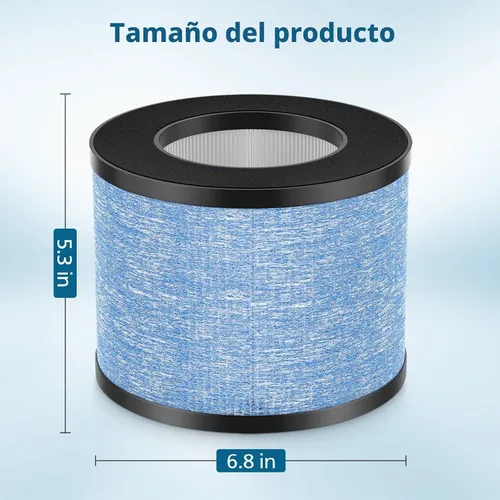 Vista 7 de Paquete de 2 filtros de repuesto C102 MA-01CW para purificador de aire Miko