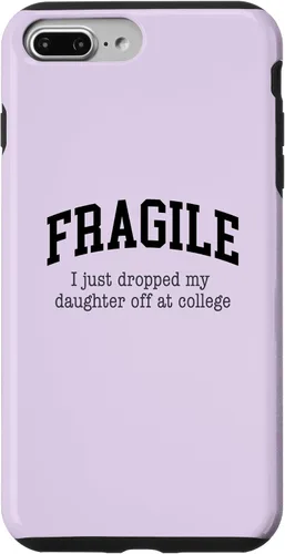 Vista 12 de Frágil - Carcasa para iPhone 16 con texto en inglés "I Just Ddrops My Daughter Off at College Parents