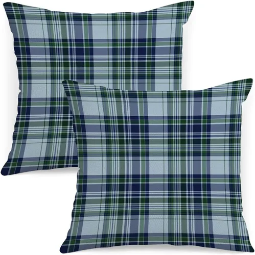 Vista 26 de AOFANGGO - Juego de 2 fundas de almohada de otoño decorativas de 16x16 pulgadas. Fundas de almohada de cuadros naranja y gris, cojines de lino