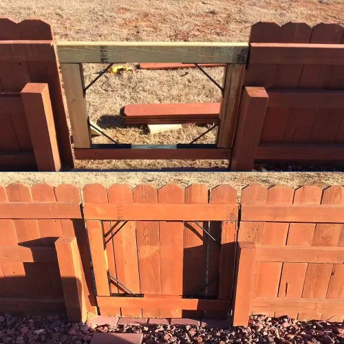 Vista 5 de Mofeez Kit de soporte de esquina sin hundimiento para puertas de cobertizo, puertas de entrada, puertas de corral, ventanas de madera (2 juegos)