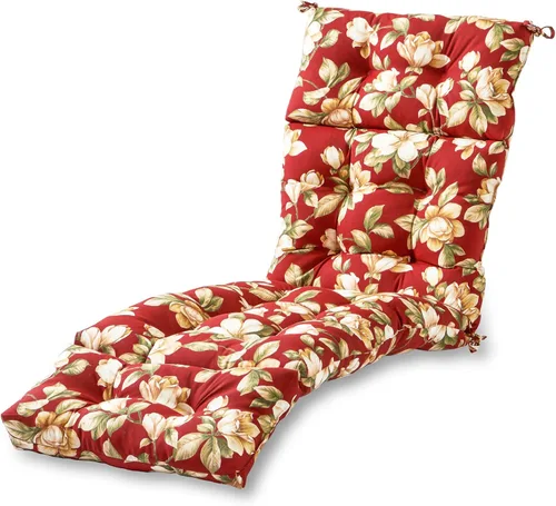 Vista 21 de Greendale Home Fashions Cojín para tumbona exterior de 72 x 22 pulgadas, Adobe Stripe
