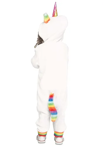 Vista 2 de Disfraz de Unicornio Arcoíris para Niña Pequeña Multicolor