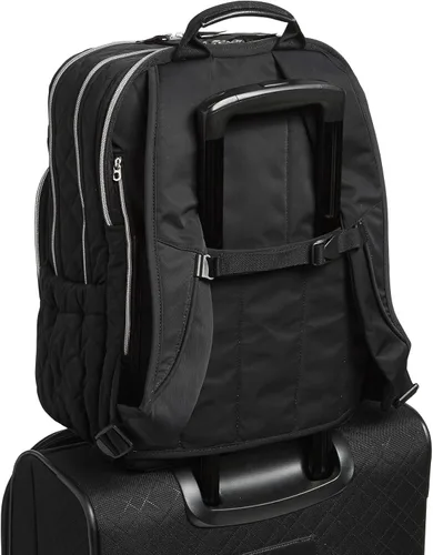 Vista 3 de Vera Bradley Mochila Campus XL Performance Twill para mujer, Negro