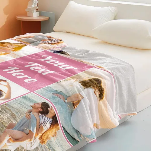 Vista 96 de Manta personalizada con imagen, manta personalizada con texto de fotos, manta de fotos personalizada para amiga, mamá y papá, regalos personalizados