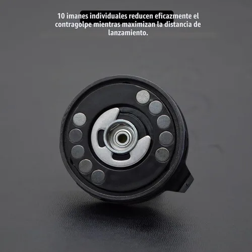 Vista 7 de Carrete de pesca de carbono 300 Baitcasting, carretes de cebo de alta capacidad de línea, relación de engranajes 6.3:1, rodamientos de bolas