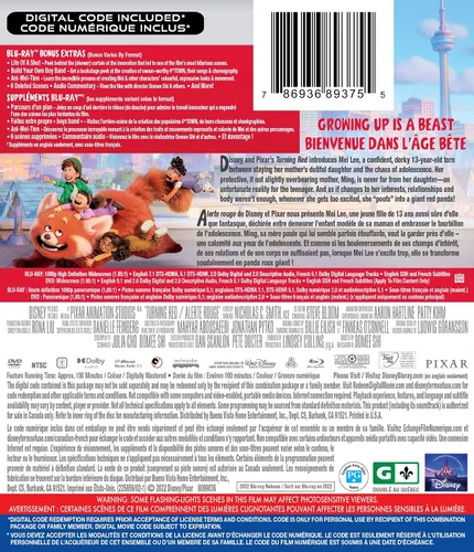 Vista 2 de Turning Red (Feature) Blu-ray, (Bilingual)
