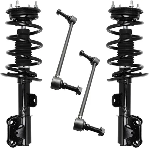 Vista 56 de Detroit Axle - Kit de 4 piezas RWD Puntales Delanteros Barras Estabilizadoras para Ford F-150 2021 2022 2023 2024, 2 Puntales con Resorte Helicoidal