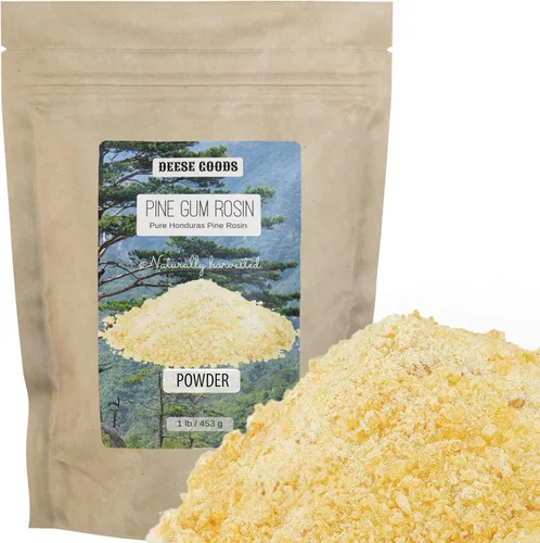 Vista 11 de Resina de pino de alta calidad para envolturas de alimentos de tela de cera de abejas y bricolaje – Guijarros y polvo (1 libra) – Agarre superior