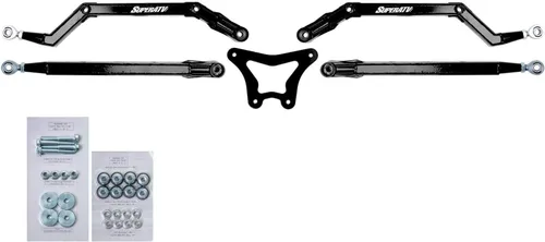Vista 7 de SuperATV Brazos de Reacción Posteriores y Varillas Posteriores, de Alta Distancia, en Caja, para Polaris RZR XP 900 / XP 4 900 (2011-2014) - Negro