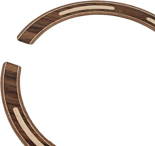Vista 4 de Alnicov 1 agujero de sonido para guitarra con incrustaciones de madera para guitarra acústica, accesorio de bricolaje palisandro