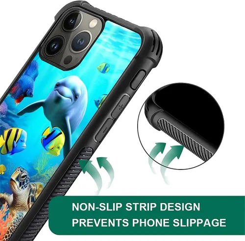 Vista 375 de Funda compatible con iPhone 15, diseño de elefantes africanos, diseño increíble a prueba de golpes, antiarañazos, carcasa trasera de policarbonato