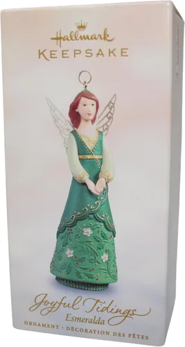 Vista 2 de Hallmark Adorno de recuerdo Esmeralda Joyful Tidings 2005