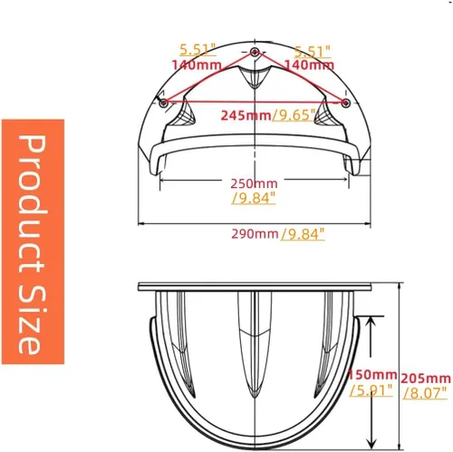 Vista 2 de Universal Sun Rain Shade Vigilancia Cámara Protector Protector Protector para Nest/Anillo/Dome/Bullert Exterior CCTV Cámara de Seguridad Protector