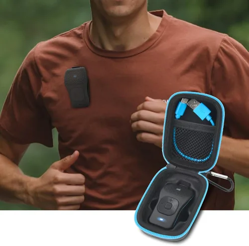 Vista 7 de ANKHOH Estuche de viaje para altavoz portátil con clip Bluetooth Noxgear Negro