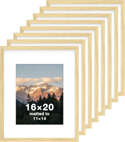 Vista 30 de FrameWorks Marcos de fotos clásicos de madera 4x6 con vidrio templado, color negro, paquete de 2