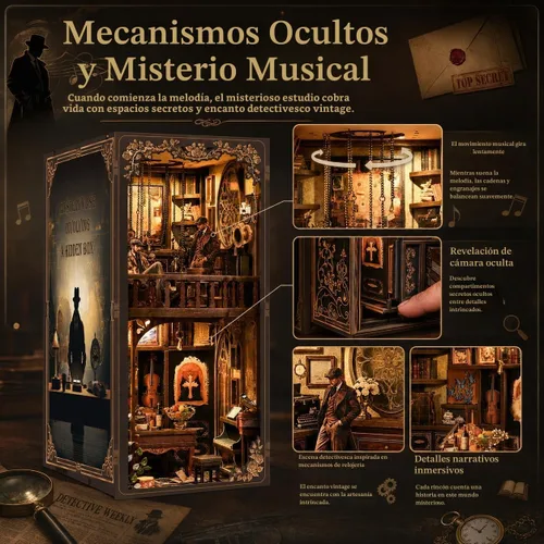 Vista 3 de NFEHGXAE - Kits de rincón de libro para adultos, kit de casa de muñecas