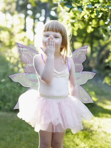 Vista 5 de ALIBBON Fairy Wings Transparent Fairy Wings Costume for Kids Boys Girls, Glitter Butterfly Wings Dress Up Accessories