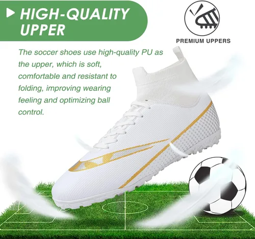 Vista 2 de CBUSTER Soccer Cleats Mens Indoor Soccer Shoes Women AG TF