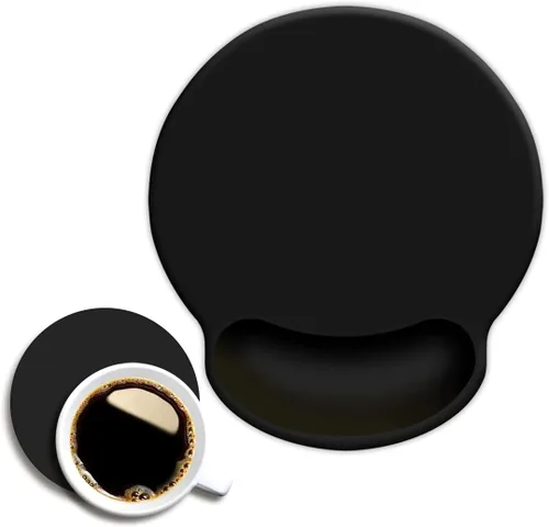 Vista 17 de DOOKE Alfombrilla ergonómica para mouse con soporte de muñeca, bonita almohadilla de muñeca con base de goma antideslizante para computadora