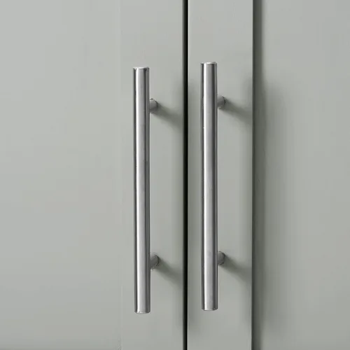 Vista 12 de Crosley Furniture Savannah Armario de almacenamiento para baño montado en la pared con estantes para medicinas, Gris