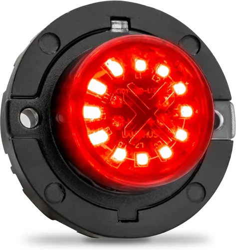 Vista 10 de Lamphus SnakeEye III Ámbar Azul 12W LED Luz estroboscópica oculta [Clase SAE 1] 12V Bombilla redonda impermeable de 1 pulgada para parpadeo de azul