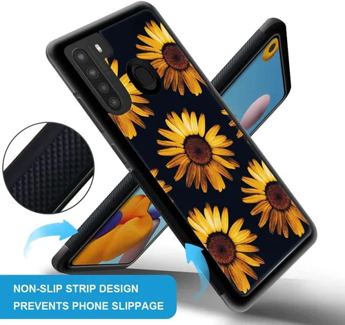 Vista 2 de DAIZAG Funda compatible con Samsung Galaxy A21, protección completa, a prueba de golpes, antiarañazos, funda de poliuretano termoplástico