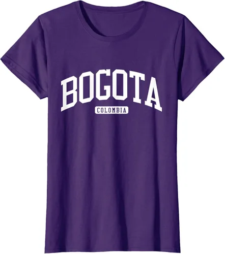 Vista 12 de Camiseta estilo universitario de Bogotá Colombia, Negro