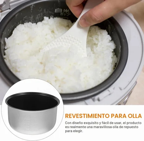 Vista 2 de Yardwe Olla arrocera de 5.5 tazas olla interior antiadherente de repuesto compatible con aroma cuco accesorios de cocina eléctrica de 3 litros