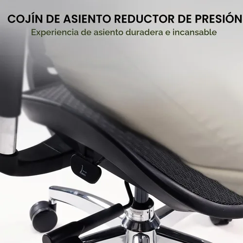 Vista 7 de SIHOO Doro S100 - Silla de oficina ergonómica, soporte lumbar dinámico Negro