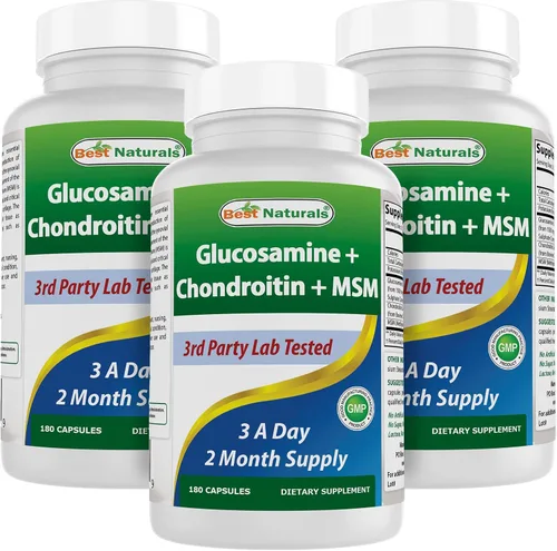 Vista 12 de Best Naturals Glucosamina condroitina y MSM (no OGM) - Promueve la salud de las articulaciones - 180