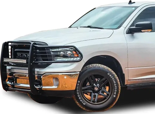Vista 10 de Protección de parachoques modular Black Horse Grille Compatible con 09-10 Dodge Ram 1500 11-18 Ram 1500 19-24 Ram 1500 Classic