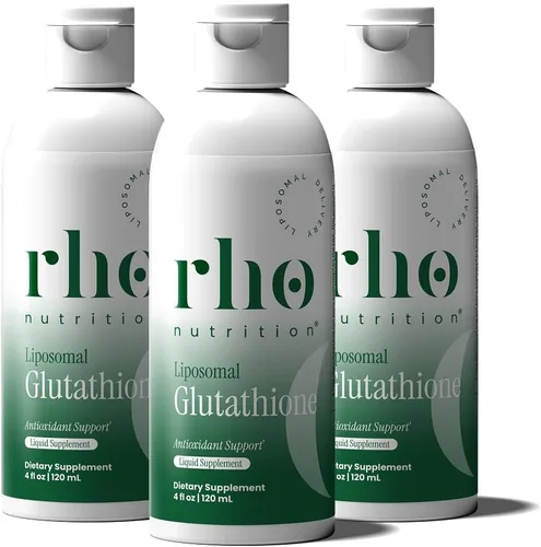 Vista 9 de Rho Nutrition Glutatión liposomal: suplemento líquido de glutatión de ultra alta absorción, apoya la desintoxicación natural, el sistema