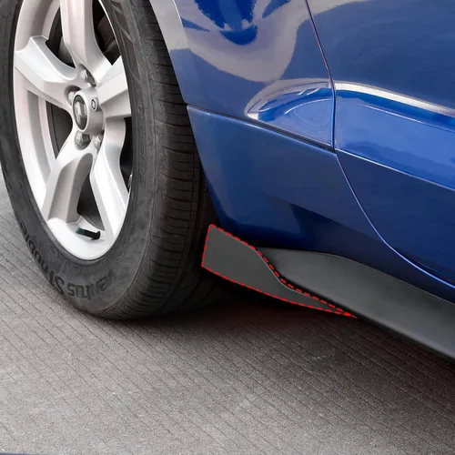 Vista 4 de Faldón Lateral Panel Rocker Alerón para Ford Mustang Roush 2015+, Divisores Difusor de Faldón Lateral de Coche Winglet Compatible con Ford Mustang