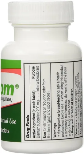 Vista 2 de DEVROM Tabletas (desoderante interno) 200 mg 100 comprimidos masticables
