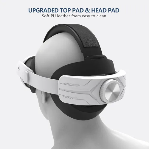 Vista 7 de Comfort Head Strap for Oculus Quest 3, MTomatoVR Lightweight Replacement Strap VR Accessaries, Reduce Face Pressure Comfortable Convenient Flip