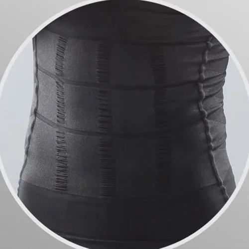 Vista 5 de Odoland Camisa adelgazante para hombre, chaleco de compresión térmica, capa base de compresión delgada, muscular, moldeadora