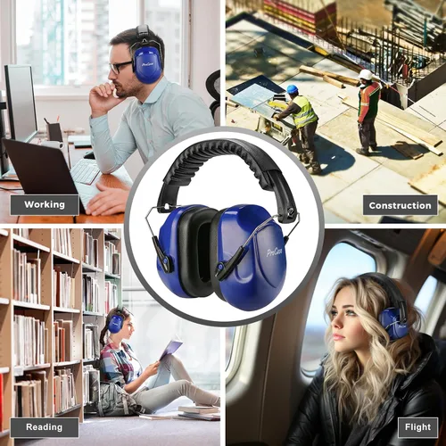 Vista 64 de ProCase NRR 28dB Noise Reduction Ear Muffs, Foldable Adjustable Noise Cancelling Headphones